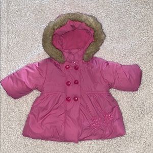 Adorable pink winter coat!